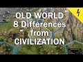 OLD WORLD - 8 Differences from CIVILIZATION