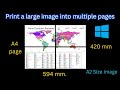 How to Print a Large Image Across Multiple Pages