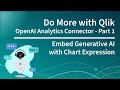 OpenAI Analytics Connector (#ChatGPT) - Embed Generative AI Insights  - Chart Expression - Part 1