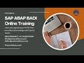 SAP ABAP BADI with Proexcellency's Online Training From experts