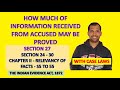 Section 27 of Evidence Act | Information received from Accused may be proved | Law of Evidence