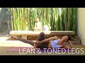 LEAN \u0026 TONED LEGS | 10 Minute Ballet/Pilates Workout (No Equipment)