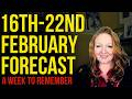 A week to remember! Forecast for the week ahead 16th-22nd February! A new world is dawning