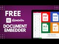 Embed Any Document in Elementor for FREE - PDF, Word, Excel, PowerPoint