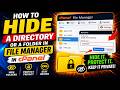 How To Hide Directory Or Folder In File Manager In cPanel 2026