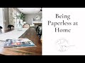 Being Paperless at Home