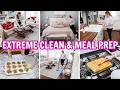 NEW CLEAN WITH ME || MONDAY RESET WHOLE HOUSE CLEANING MOTIVATION \u0026 MEAL PREP