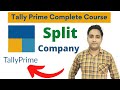 How to Split company in Tally Prime | Split company in Tally 2023 | Tally Prime full Course Hindi |