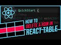 How To Delete Row From Dynamic React JS Table (on button click) #reactjs #coding #frontend