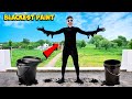 I Painted Myself in Blackest Paint | दुनिया का सबसे काला पेंट😱| Funny Public Reaction
