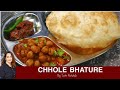 Pure veg chole bhature made with less ingredients and less time for night or morning snack | Pure veg chole bhature