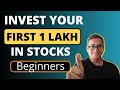 First 1 Lakh Investment In Stocks In India For Beginners