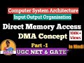 L-4.19 Direct Memory Access(DMA) Concept | Burst Transfer | Cycle Stealing | Part-1 | COA | CSA