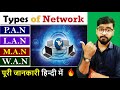 Types of Computer Network | PAN | LAN | MAN | WAN | Computer Network [Hindi]
