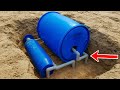 Few People Know This Great Invention! Free Recycling Idea From PVC Pipes and Blue Barrel