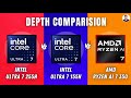 Intel Core Ultra 7 255H Vs Intel Core Ultra 7 155H Vs AMD Ryzen AI 7 350 - In Depth Comparison 🔥🔥
