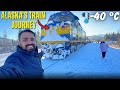Coldest Train Ride Through Alaska – Stunning \u0026 Icy!