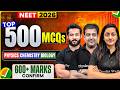 NEET 2026 🔥 Top 500 MCQs Practice | Target 600+ Marks 💯 | Full Revision Strategy