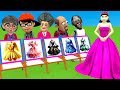 Scary Teacher 3D vs Squid Game Choose Beautiful Princess Dress vs Dressing Room 5 Times Challenger