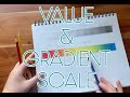10 Step Graphite Value Scale \u0026 Gradient Scale in Primary Colors