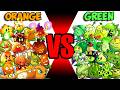 Team ORANGE vs GREEN Battlez - Who Will Win? - PvZ 2 Team Plant vs Team Plant