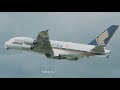 HUGE Beautiful Airplanes departing  London Heathrow airport