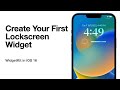 Create your first Lockscreen Widget | iOS 16 WidgetKit Tutorial