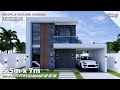 Small House Design | Simple House | 5.5m x 7m  2 Storey | 3 Bedroom