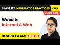Website - Internet and Web (Code 065) | Class 12 Informatics Practices Chapter 5 (2022-23)