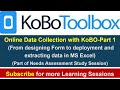 KoBO Toolbox Part 1 | ODK KOBO| Form designing, data collection and extract in Excel #KOBO