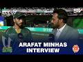 Arafat Minhas Interview | Islamabad United Vs Multan Sultans | Match 4 | HBL PSL 11 | MZB1J