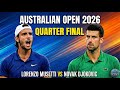 Live: Novak Djokovic Vs Lorenzo Musetti - Aus Open 2026 Preview - Quarter Final -  Official game ATP