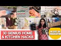 30 GENIUS HOME HACKS \u0026 KITCHEN ORGANIZATION IDEAS | छोटे घर में ज्यादा जगह बनाए SPACE SAVING TIPS