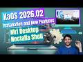 KaOS Linux Installation and New Features 2026 | Niri Desktop | Noctalia Shell #linuxtutorial