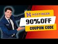 Hostinger Coupon Code 2025 🔥 90% OFF + 2 Extra Months FREE + Free Domain! 💥 (Best Hosting Deal)