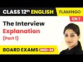 Class 12 English Flamingo (Prose) Chapter 7 | The Interview - Explanation (Part 1) (2022-23)