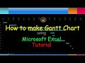 How to make a Gantt Chart in MS Excel | Tutorial Video