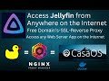 Access JellyFin and Any Web Server App on the Internet, Free Domain, SSL and Easy!  With Nginx.