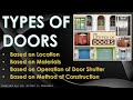 Types of Doors - Building Construction