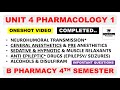 Unit 4 Complete || pharmacology 4th semester || Carewell Pharma