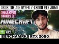 Minecraft with Shaders--Asus TUF A15 Ryzen 7 4800h RTX 3050--Seus renewed shaders--Benchmarks-50fps