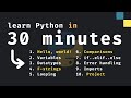 Learn Python in Only 30 Minutes (Beginner Tutorial)