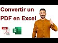 Comment Convertir un PDF en Excel