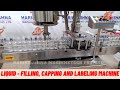 Liquid - Filling, Capping, and Labeling Machine With the Speed of up to 220 Bottles/minute.