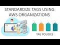 STANDARDIZE TAGS USING AWS ORGANIZATIONS | AWS ORGANIZATIONS  TAG POLICY
