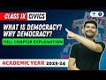Civics | What is Democracy? Why Democracy | Full Chapter Explanation | Digraj Singh Rajput