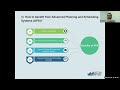 How to benefit from Advanced Planning and Scheduling Systems (APS)