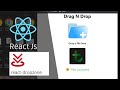 Drag and Drop Images/ Files to upload in React with react-dopzone