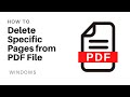 How to Delete Specific Page(s) from PDF File
