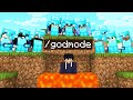 Minecraft Manhunt (1V3) But I Secretly Used GOD MODE...